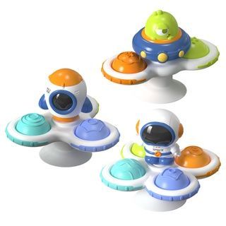 zdjęcie Spinner Kosmos Zestaw Spiner&oacute;w Wirujące Grzechotki z Przyssawką Sensoryczne YB11611 | Babyhood